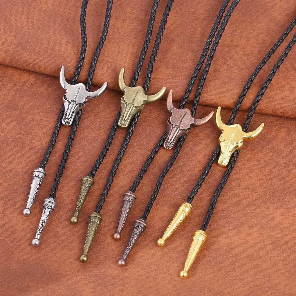 Golden Ties for Men American Cowboy Garment Accessory Tie Adjustable