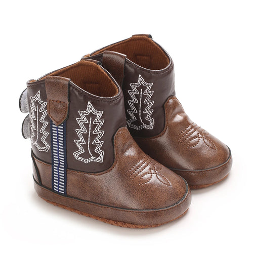 Baby Cowboy Boots - Western Style | Soft soled First Walking Shoes for