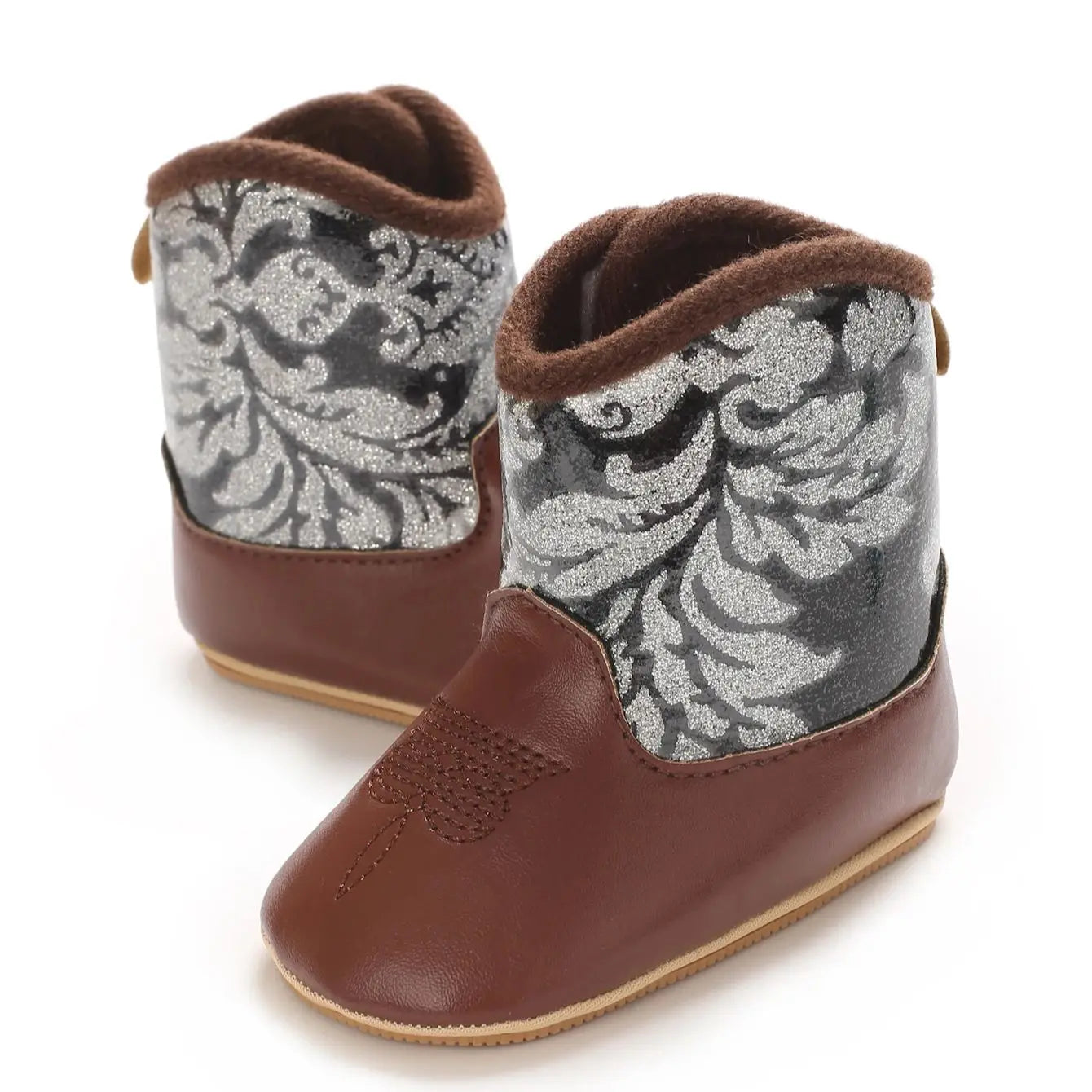 Baby Cowboy Boots - Western Style | Soft soled First Walking Shoes for