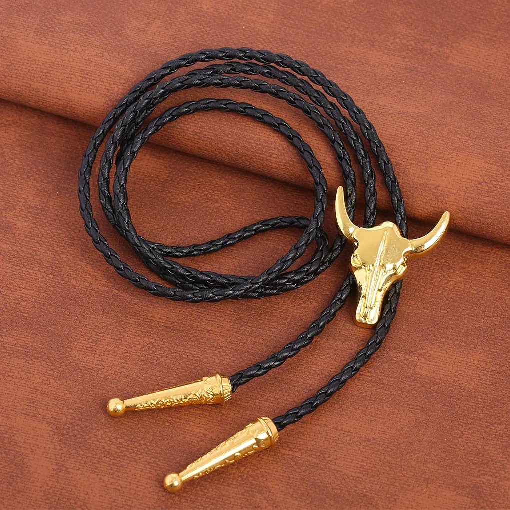 Golden Ties for Men American Cowboy Garment Accessory Tie Adjustable