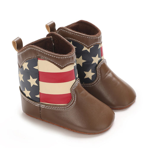 Baby Cowboy Boots - Western Style | Soft soled First Walking Shoes for