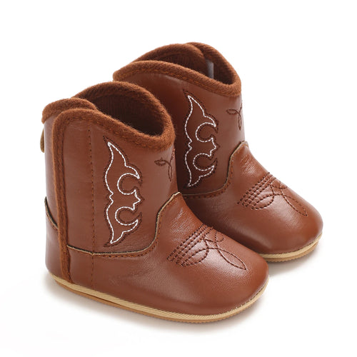 Baby Cowboy Boots - Western Style | Soft soled First Walking Shoes for