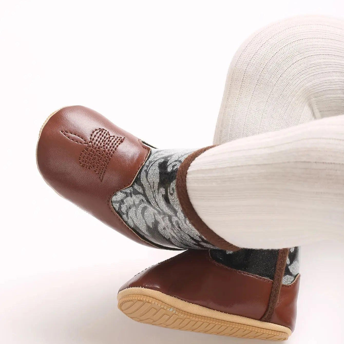 Baby Cowboy Boots - Western Style | Soft soled First Walking Shoes for